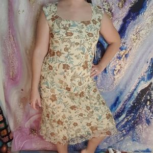 David Warren y2k square neck "Friends" dress